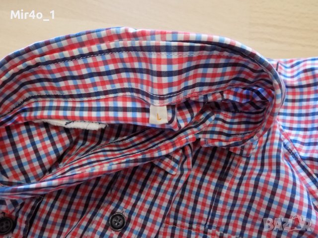 риза hugo boss тениска блуза потник яка оригинална мъжка размер L, снимка 4 - Ризи - 40140582