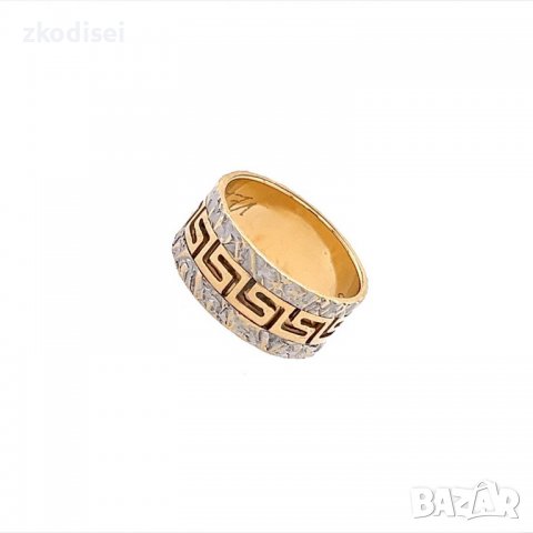 Златен пръстен брачна халка 5,29гр. размер:56 14кр. проба:585 модел:14803-1, снимка 2 - Пръстени - 39759774