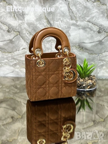 чанти DİOR LADY MİNİ 12-12 CM , снимка 9 - Чанти - 52186472