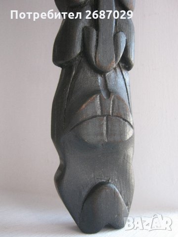 Лице глава маска статуетка пано скулптура дърворезба, снимка 2 - Пана - 28949797
