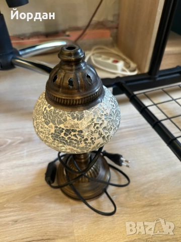 Продавам АРТ осветление за  дома-полилей,нощна и лампа за спалня, снимка 10 - Полилеи - 52968622