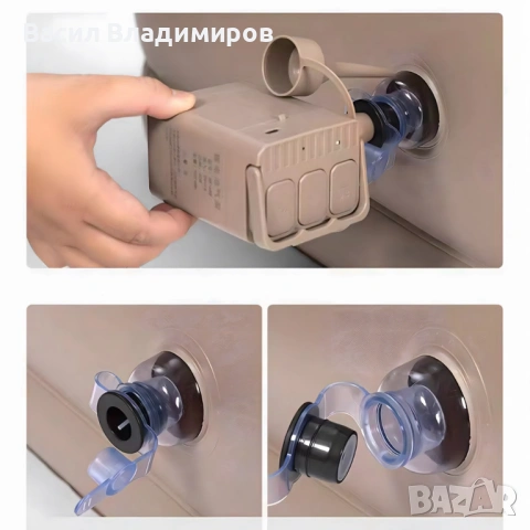 Двоен надуваем матрак с разтегателен диван за спане, снимка 9 - Матраци - 53072133