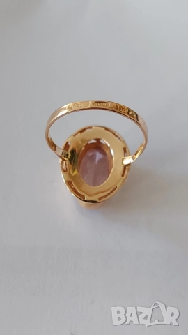 Златен руски пръстен, снимка 9 - Пръстени - 52429286