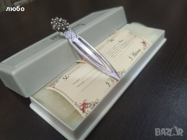 Сребърно Ножче за Писма Проба Сребро 0,925 Със Сертификат и Гаранционна Карта-Whiteuman , снимка 5 - Филателия - 39071471