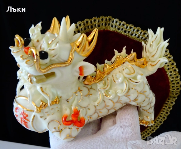 Китайска порцеланова фигура куче Foo,пазител на дома. , снимка 7 - Статуетки - 51488476