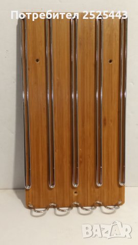 Стойка за 40 Капсули Nespresso - бамбук и метал, снимка 3 - Кафемашини - 43526037