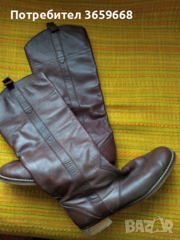 Дамски кожени ботуши,размер 40, снимка 2 - Дамски ботуши - 43488984