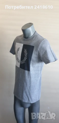 Fred Perry Cotton Mens Size S  ОРИГИНАЛ! Мъжка Тениска!, снимка 6 - Тениски - 50703881