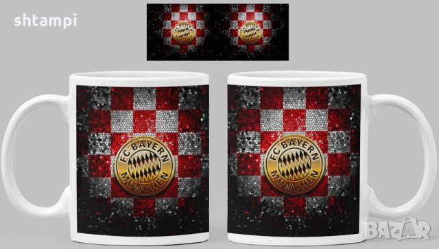 Чаша Байерн Мюнхен Bayern Munich Керамична, снимка 6 - Фен артикули - 34783529