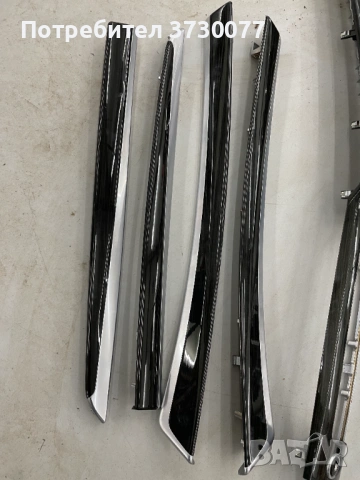 BMW F10 интериорни лайсни комплект trim set Finewood ANTHRAZIT, снимка 2 - Части - 53232314