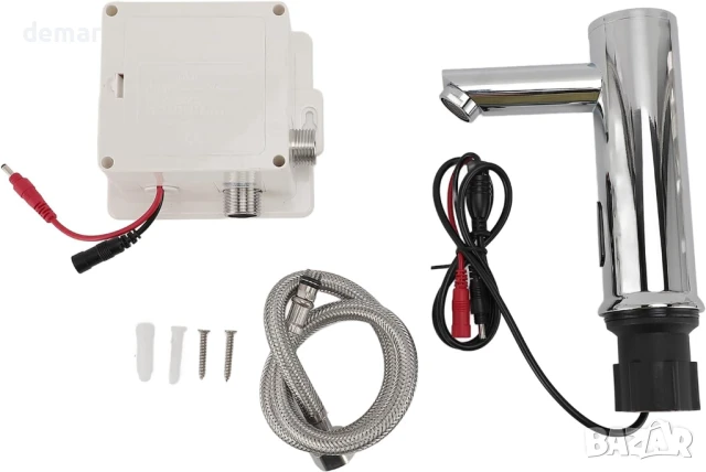Безконтактен смесител за мивка за баня, Автоматичен смесител със сензор за движение, снимка 7 - Смесители - 50584408