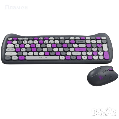 Безжичен комплект клавиатурата и мишка с пад, снимка 3 - Клавиатури и мишки - 53080824