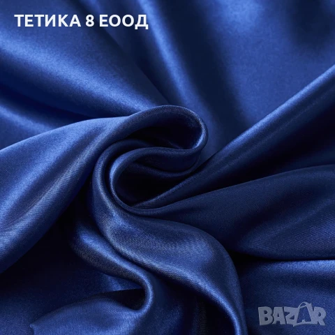 Спален комплект сатен, различни размери, синьо-сив, 2 калъфки за 65х65, снимка 3 - Спално бельо - 51168433