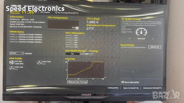 Asus Z97M-PLUS + i7 4790 + 16gb