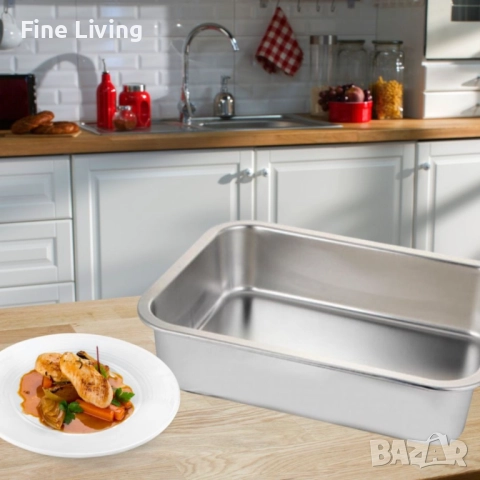 Супер качествени тави от неръждаема стомана в различни размери, снимка 12 - Съдове за готвене - 52141377