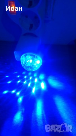 Промо / Мини  DJ лампа разпръскваща цветна светлина + преходник микро УСБ / УСБ 2.0, снимка 7 - Друга електроника - 28107736