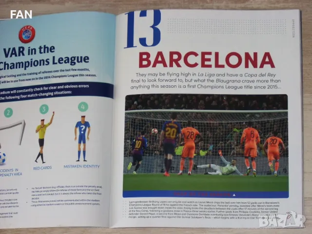 Манчестър Юнайтед - Барселона футболна програма Шампионска лига 2018/19 Лионел Меси, Луис Суарес, снимка 13 - Фен артикули - 47748732