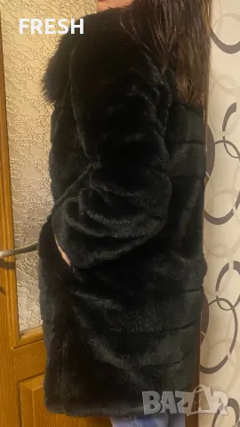 Палто с косъм Liu Jo L, снимка 2 - Палта, манта - 48653464