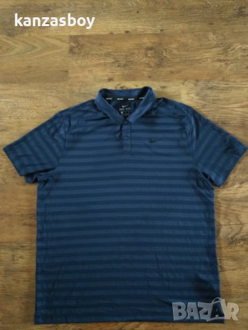 NIKE Men's Dry Stripe Golf Polo - страхотна мъжка тениска КАТО НОВА ХЛ, снимка 5 - Тениски - 40405336