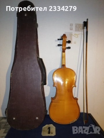 Стари струнни музикални инструменти, цигулки и тамбура. , снимка 7 - Антикварни и старинни предмети - 52675823