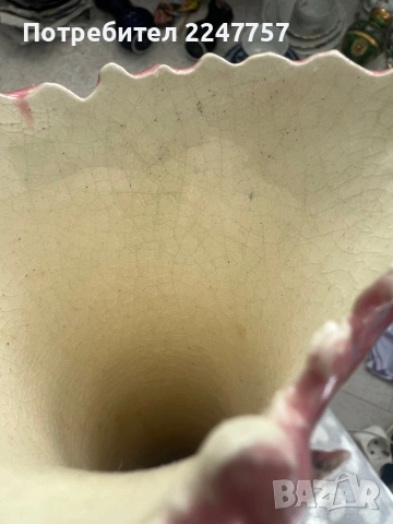 АНТИКВАРНА МАЙОЛИКА Шедьовър с релефни рози, снимка 6 - Антикварни и старинни предмети - 53041578