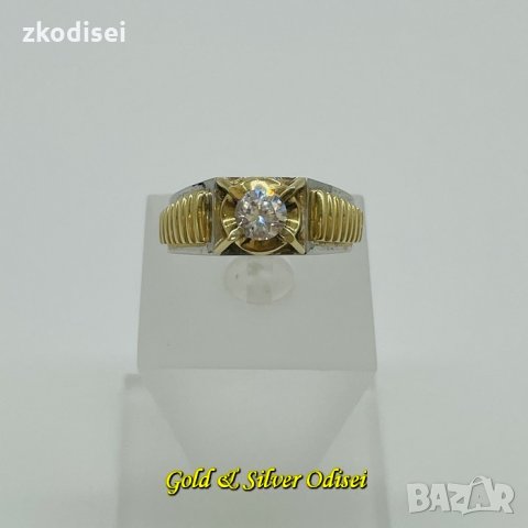 НОВ ЗЛАТЕН ПРЪСТЕН 9,15ГР. РАЗМЕР:61 14КР. ПРОБА:585 МОДЕЛ:3440-2