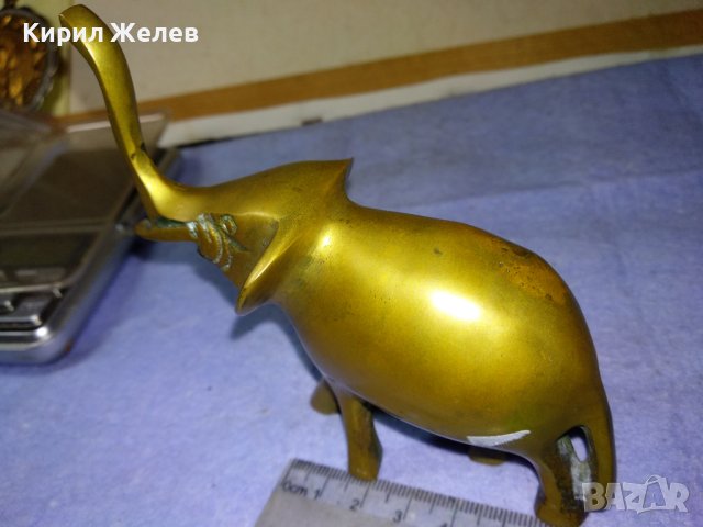 КЪСМЕТЛИЙСКА ОРНАМЕНТИРАНА МЕСИНГОВА ФИГУРКА СЛОНЧЕ - За ЩАСТИЕ МЕТАЛНА Статуетка за ДОМА 41398, снимка 5 - Статуетки - 43888509