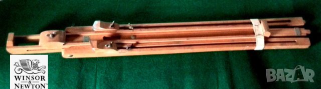 Винтидж регулируем статив NEWTON & WINSOR (Англия) / висок 1,40 м стойка за художници от бук / стоящ, снимка 1