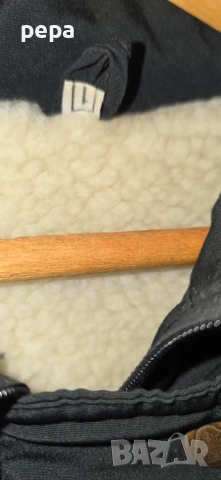 Черно топло зимно яке, снимка 5 - Якета - 52380972