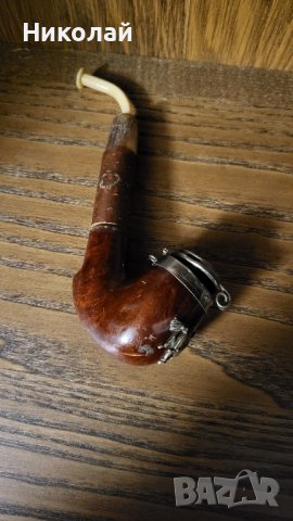 Красива антична лула с апликация кон 19век., снимка 9 - Антикварни и старинни предмети - 43800610