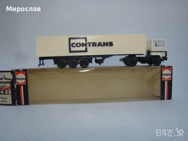 HERPA H0 1/87 FORD КАМИОН МОДЕЛ ТИР ИГРАЧКА КОЛИЧКА, снимка 4 - Колекции - 48418385