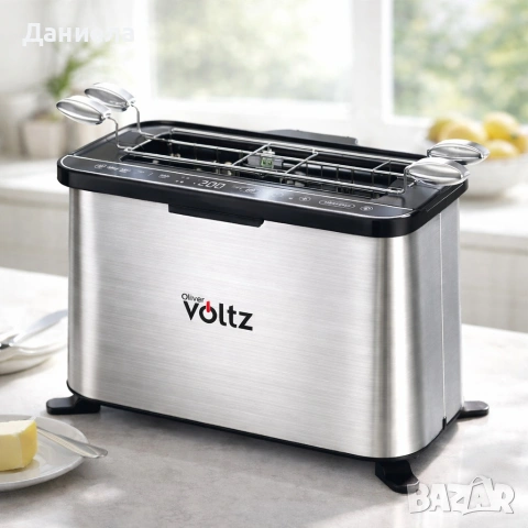 Мултифункционален уред за готвене 4 в 81, Oliver Voltz, 1700W, Тостер, Грил/Парти грил, Фурна, BBQ, снимка 2 - Тостери - 53416499