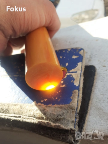 Пръчка каталин бакелит дамари броеница 184 грама, снимка 4 - Антикварни и старинни предмети - 53267382