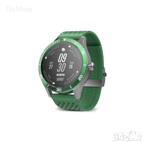 Forever ICON v2 AW-110 – Смарт часовник с AMOLED дисплей и модерен зелен дизайн, снимка 2 - Смарт гривни - 51610493