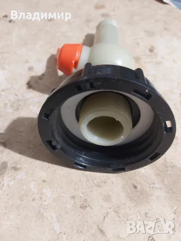 Капачка с ПВЦ кран 1"  за бидон 1 тон, снимка 2 - Напояване - 49238807