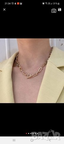 Колие златисто, снимка 2 - Колиета, медальони, синджири - 32785006