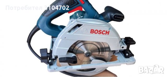 Bosch GKS55+GCE Потапящ ръчен циркуляр,1350W, диск ф165мм, 0601682100, снимка 4 - Циркуляри - 38572637