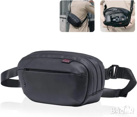 Ulanzi BP08 Traker водоустойчива чанта, фотографско оборудване, тип слинг, черна, 440гр