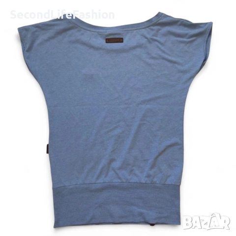 Дамска тениска Naketano, модел Wolle VII, син цвят, размер L, снимка 7 - Тениски - 53175905