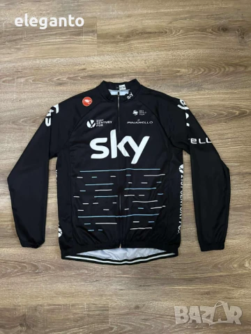 Мъжко ВЕЛО МТБ Джърси CASTELLI Team Sky UV50+  Long sleeve , L/XL размер 