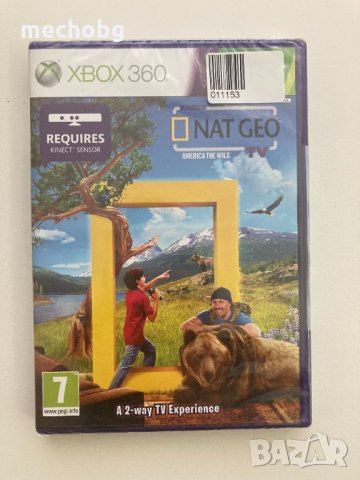 Kinect Nat Geo TV за Xbox 360 - Нова запечатана, снимка 1 - Игри за Xbox - 33580049