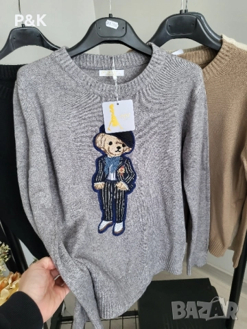 Пуловер с мече, снимка 3 - Блузи с дълъг ръкав и пуловери - 52272543