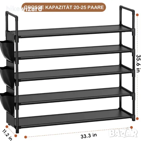 OYREL Поставка за обувки 5 нива Органайзер за обувки НОВО, снимка 1