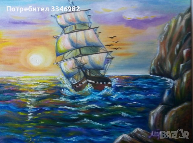 "Кораб", снимка 1 - Картини - 40018020