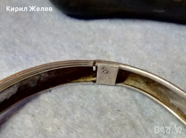 Старинна СТИЛНО РЪЧНО ОРНАМЕНТИРАНА РЕТРО АРТ СРЕБЪРНА ГРИВНА СРЕБРО 925 МАЙСТОРСКА ИЗРАБОТКА 47973, снимка 3 - Антикварни и старинни предмети - 48493019