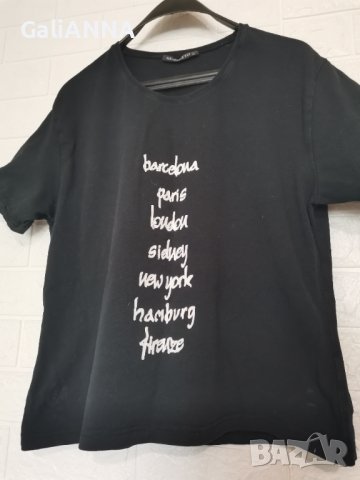 СТРАХОТНА БЛУЗА С НАДПИСИ РАЗМЕР XL 