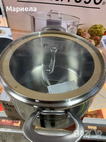 Тенджера MAUVIEL 1830, Инокс, 5.7л, Неръждаема стомана, Трислойна със стъклен капак, снимка 2 - Съдове за готвене - 53592488
