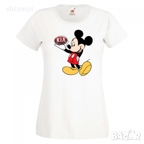 Дамска тениска Mickey Mouse KIA .Подарък,Изненада,