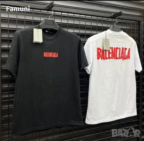 Тениска Balenciaga The Eye Модел 2026, снимка 4 - Тениски - 53498481