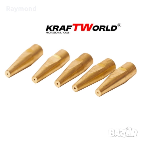 KraftWorld Оксижен Горелка 400mm – кислород + пропан, комплект дюзи 1-5, снимка 5 - Други инструменти - 51793290